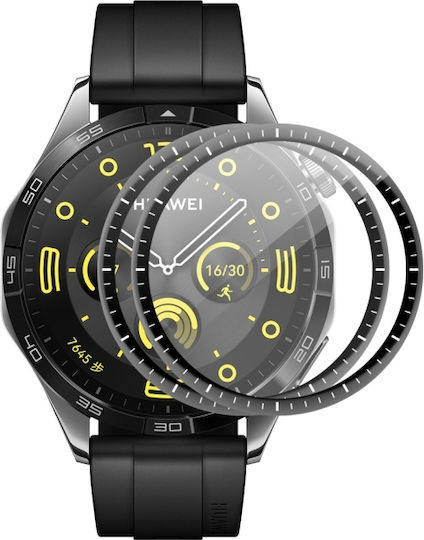 Folie de protecție ecran Huawei Watch GT 5 46mm 2buc Enkay 3D Acoperire completă Margine moale PC PMMA HD