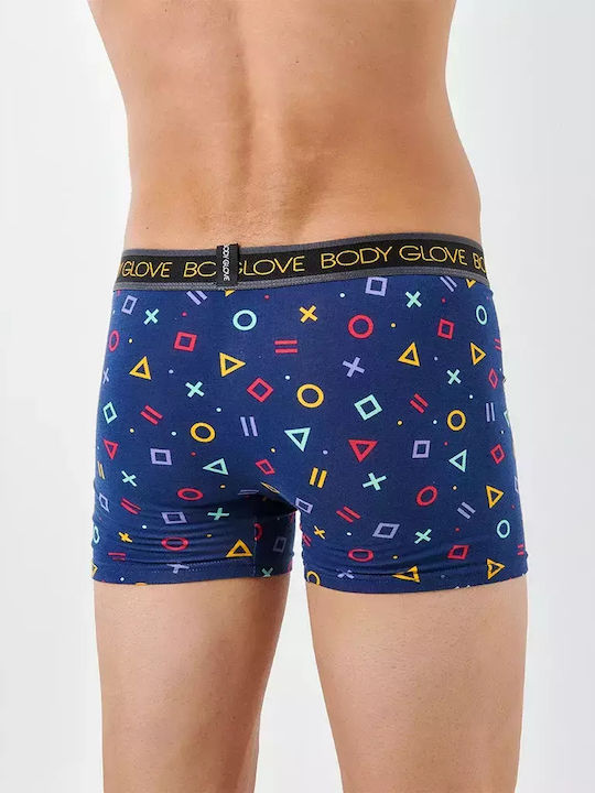 Ανδρικά Μποξεράκια Μπλε με Σχέδια 2Pack