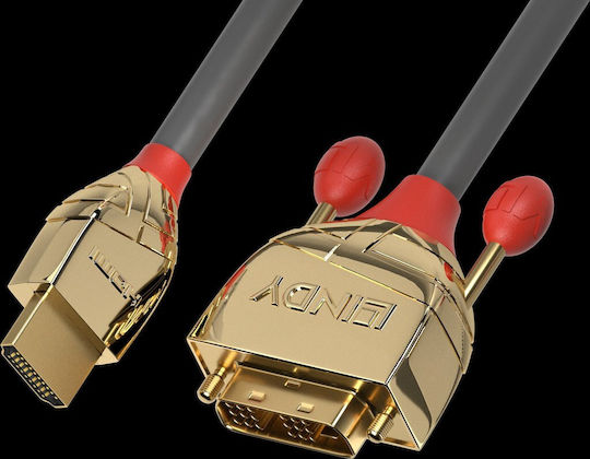 Lindy Kabel DVI-D-Stecker - HDMI-Stecker 3m Schwarz (36196)