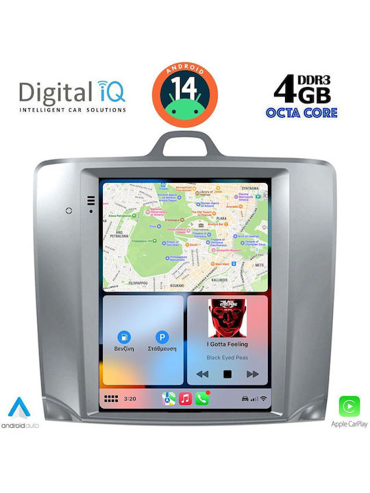 Digital IQ Car Audio System for Ford Focus 2004-2011 (Bluetooth/USB/WiFi/GPS/Apple-Carplay/Android-Auto) with Touch Screen 9.7"