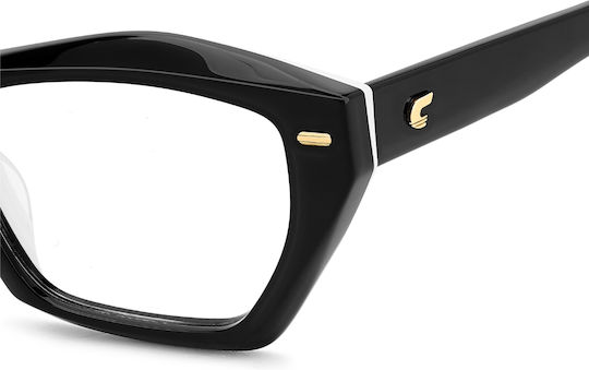 Carrera Women's Acetate Cat Eye Black Prescription Eyeglass Frame 3053 80S