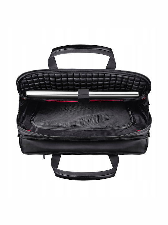 Zagatto Shoulder Handheld Laptop Bag 17.3 Inches with USB Port in Black Color ZG133