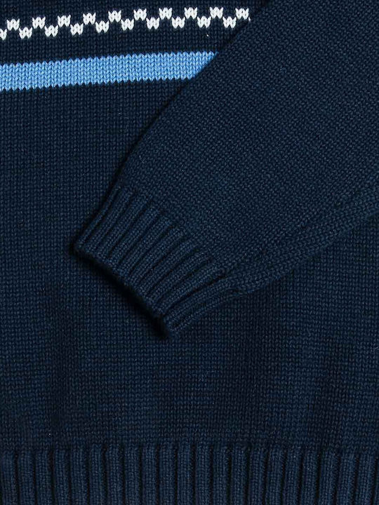Kinderpullover Langarm Marineblau