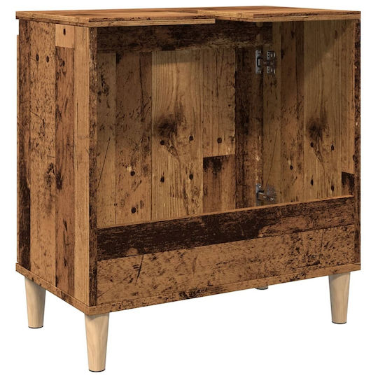 vidaXL Waschtisch ohne Waschbecken L58xB33xH60cm Coffee