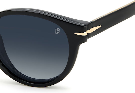 David Beckham Männer Acetat Brillengestell mit Clip-On Schwarze DB 7104/CS 807/WJ