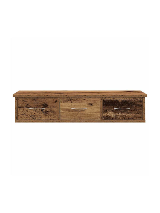 Wand Wohnzimmer Nische aus Spanplatte Braune 88x26x18.5cm