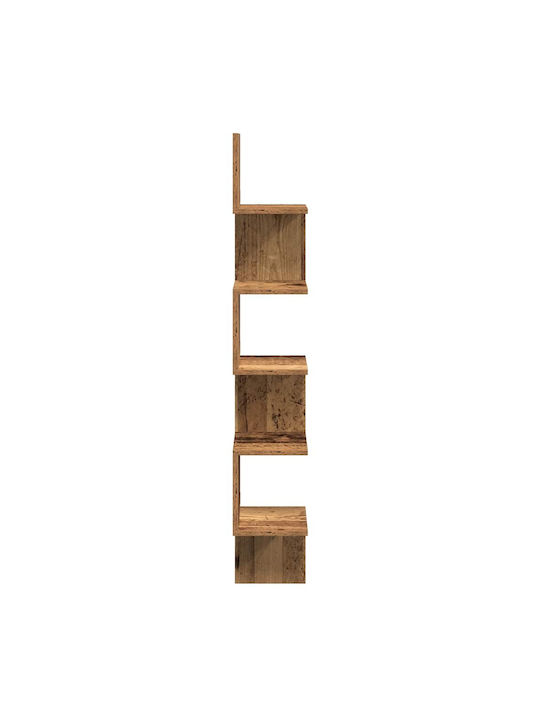 Ъглова Поставка Стенен Кафяв 20x20x127.5см.