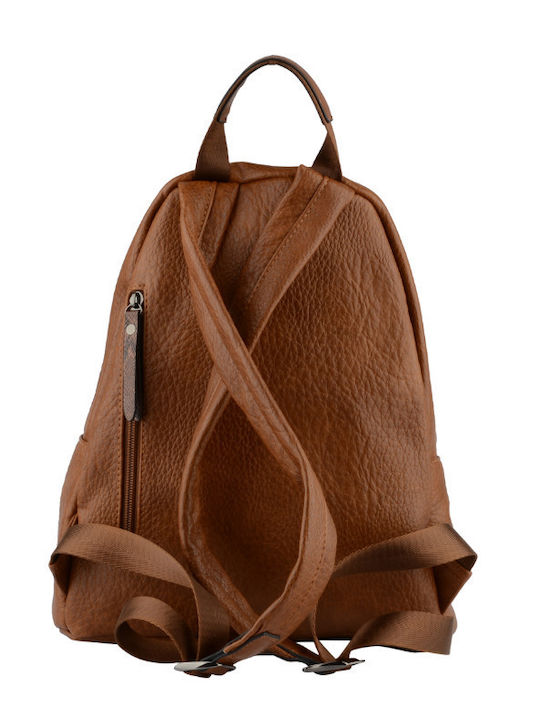 Damentasche Rucksack aus Kunstleder Tabac Braun