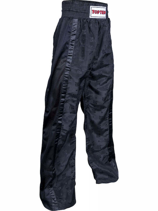 Top Ten Bărbați Pantaloni Kick Boxing Negru