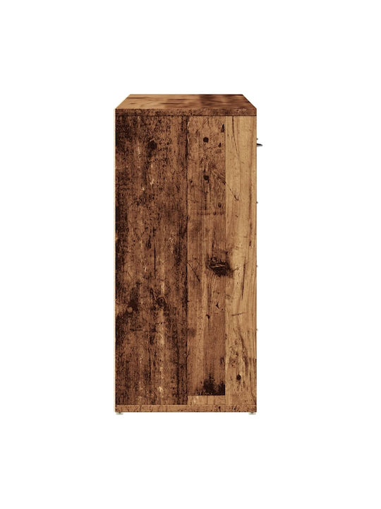 Sideboard Wooden with Drawers Coffee 88x30x64cm
