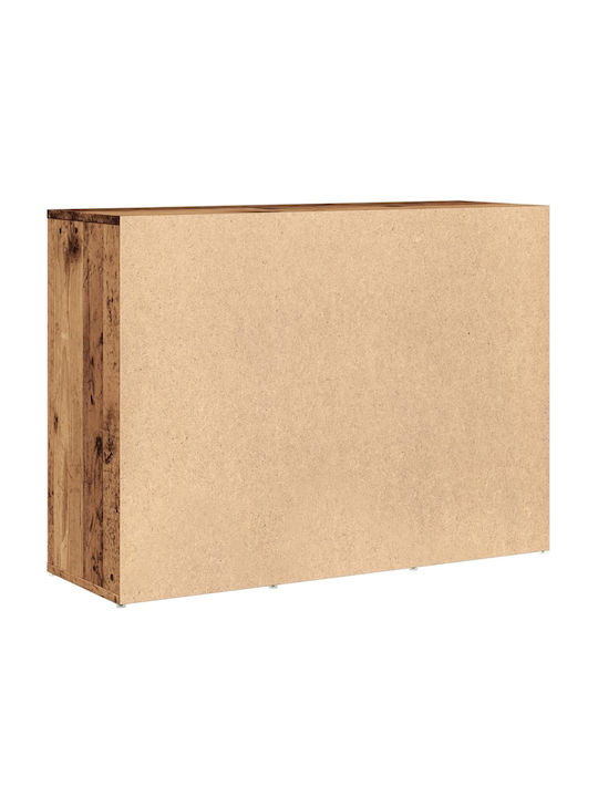 Sideboard Wooden with Drawers Coffee 88x30x64cm