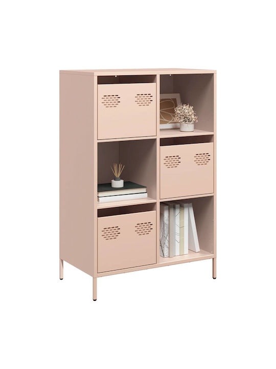 Bufet din Metal cu Sertare Roz 68x39x103.5cm