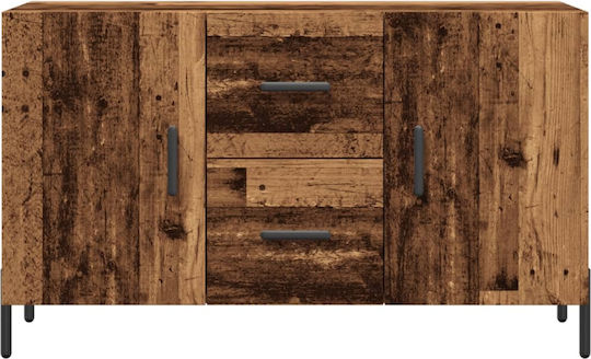 Μπουφές Ξύλινος με Συρτάρια Καφέ 100x36x60cm