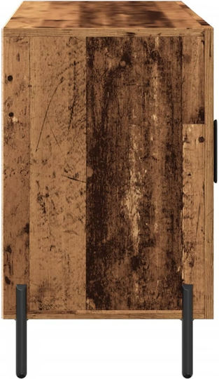Μπουφές Ξύλινος με Συρτάρια Καφέ 100x36x60cm