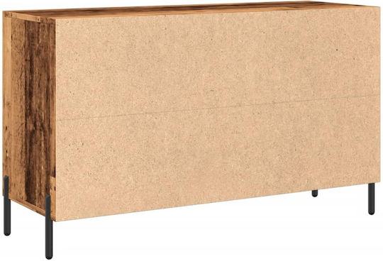Μπουφές Ξύλινος με Συρτάρια Καφέ 100x36x60cm