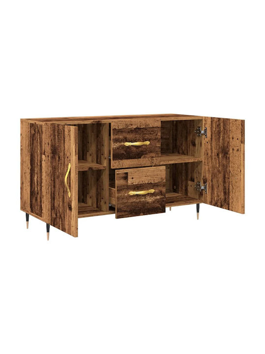 Sideboard Wooden with Drawers Coffee 100x36x60cm