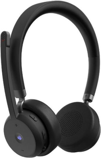 Lenovo Wireless VoIP Headset Teams On Ear Multimedia Headphone with Microphone Bluetooth / USB-A