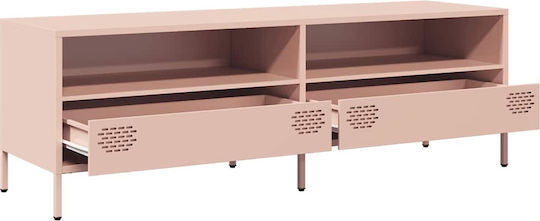 Metal TV Stand Pink M135xD39xH43.5cm
