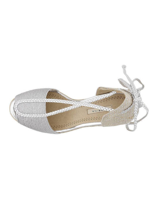 Corina Women's Platform Espadrilles Silver