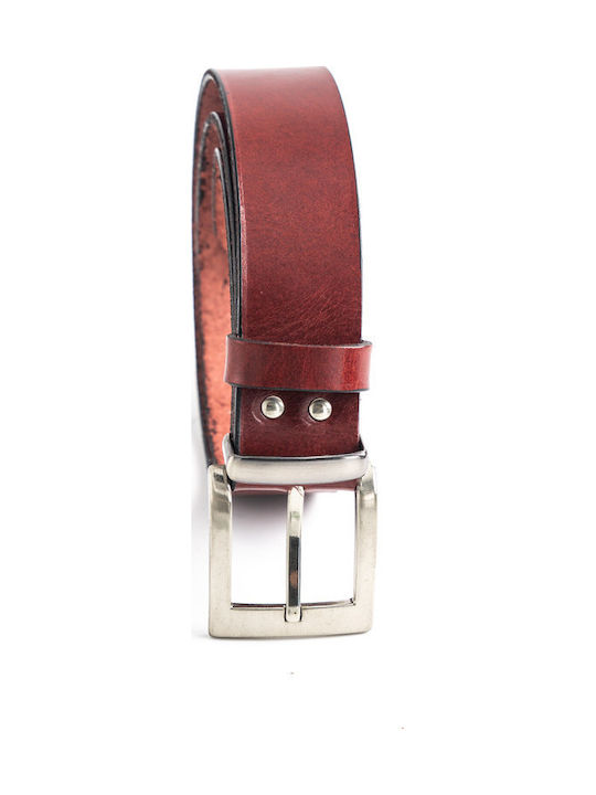 Leder Damen Gürtel Burgundisch