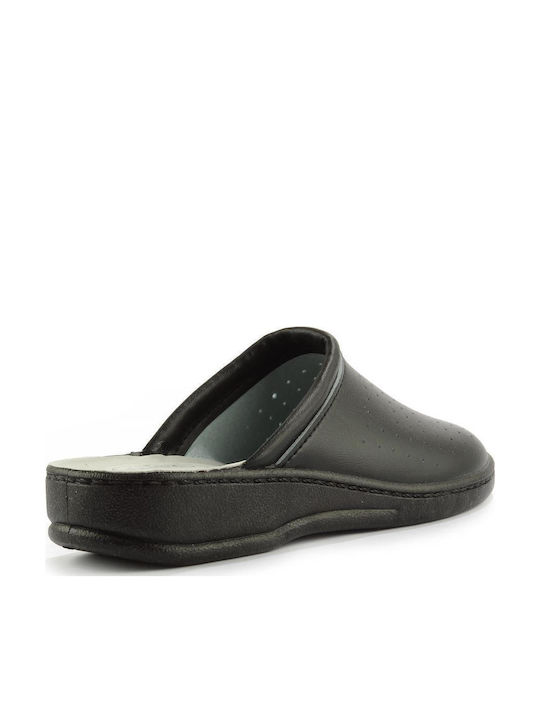 Fshoes Herren Clogs Schwarz
