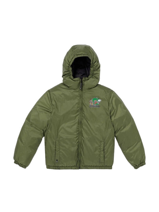 Kinder Steppjacke mit Kapuze Black Iconic