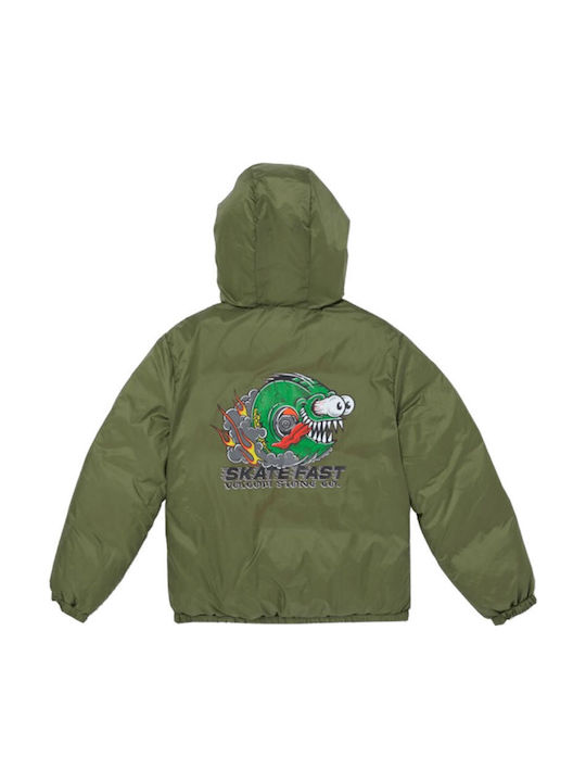 Kinder Steppjacke mit Kapuze Black Iconic