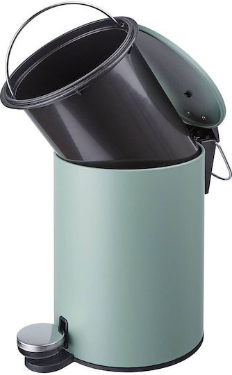 Butlers Metallisch Badezimmer Mülleimer 3Es Grün