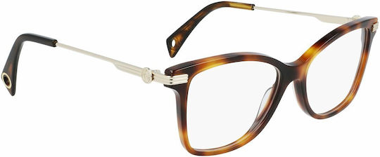 Lanvin Women's Acetate Prescription Eyeglass Frames Brown Tortoise LNV2604-214