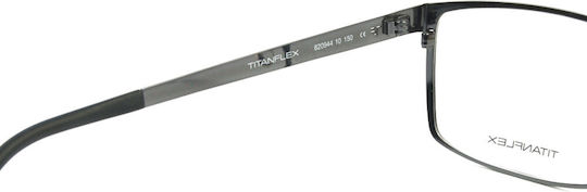 Titanflex Männer Metall Brillengestelle Schwarz 820944 10