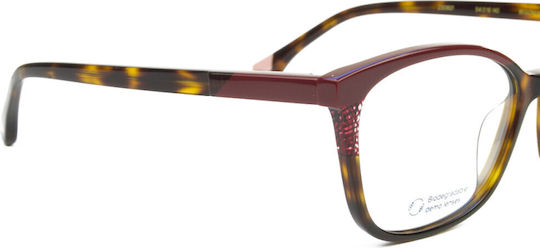 Woodys Barcelona Women's Brown Tortoise Prescription Eyeglass Frame BEGONIA 03