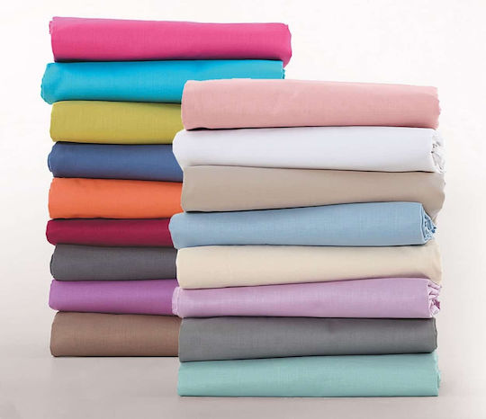 Nef-Nef Homeware Basic Semi Double Bed Sheet With Rubber Hugger 120x200+30cm Aqua