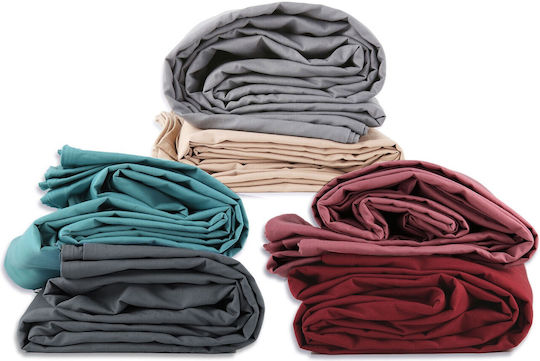 Nef-Nef Homeware Duvet Cover Cotton Single 160x240 Basic Dark Grey