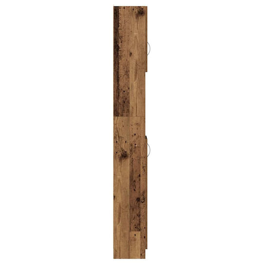 vidaXL Στήλη Μπάνιου Τοίχου Μ32xΒ25.5xΥ190cm Καφέ