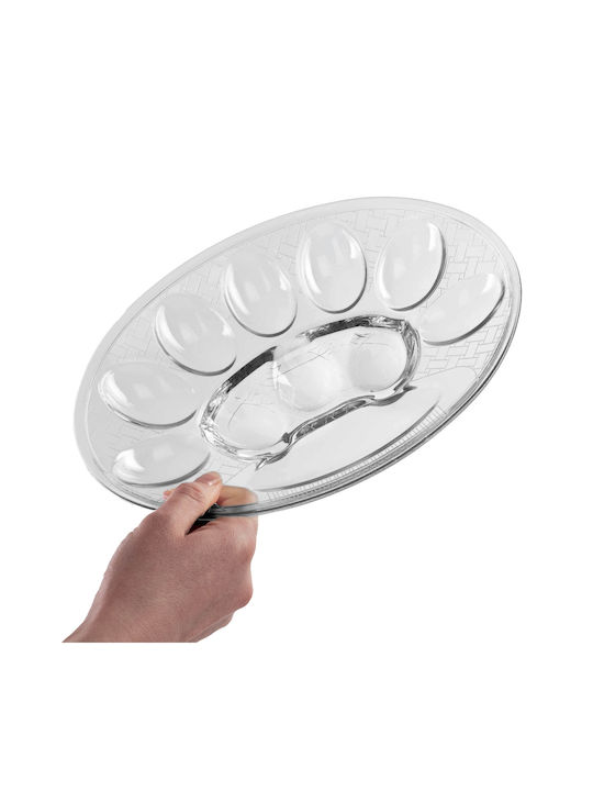 Kadax Glass Decorative Platter Transparent 10cm