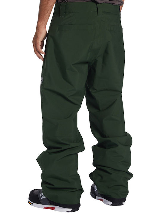 DC Chino Snow ADYTP03054-GZH0 Men's Trousers for Ski & Snowboard Green