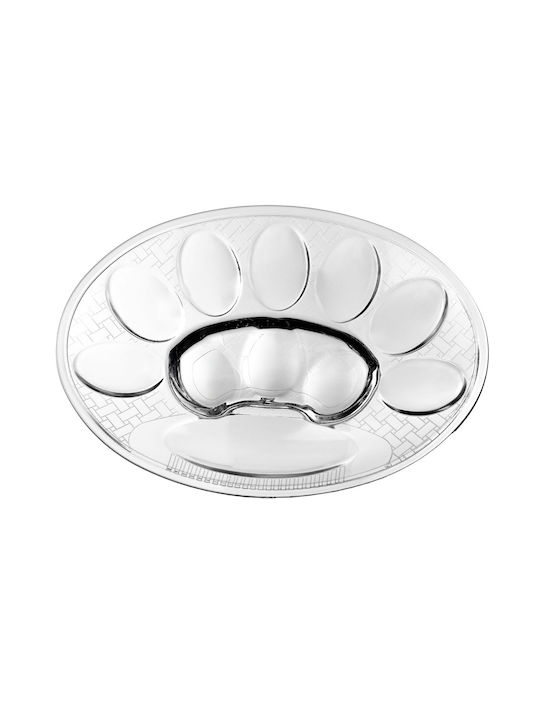 Kadax Glass Decorative Platter Transparent 10cm