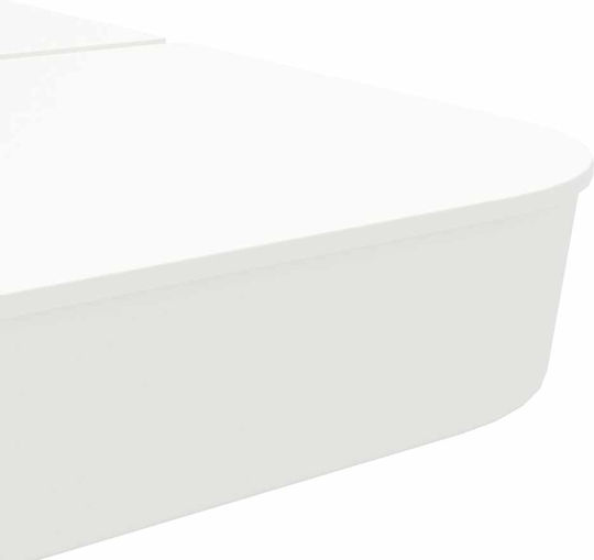 vidaXL Schirmständer aus Polypropylen White 100x100x11cm 4Stück