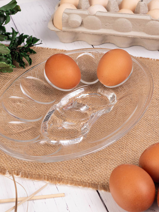 Kadax Glass Decorative Platter Transparent 10cm
