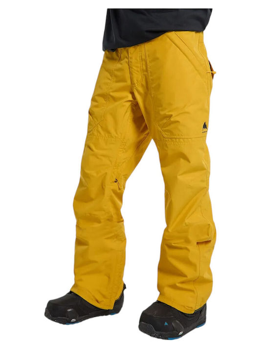 Burton Gore-tex 14991109702 Men's Trousers for Ski & Snowboard Yellow