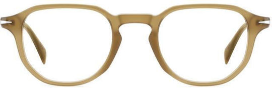 David Beckham Plastic Eyeglass Frame Brown DB 1140 FMP