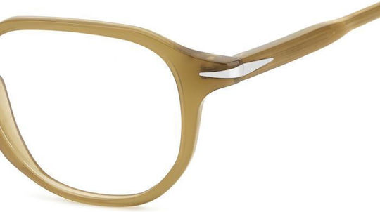 David Beckham Plastic Eyeglass Frame Brown DB 1140 FMP