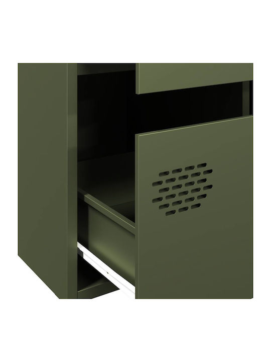 Office Storage Metal Drawer Green olive oil L68xW39xH101.5cm
