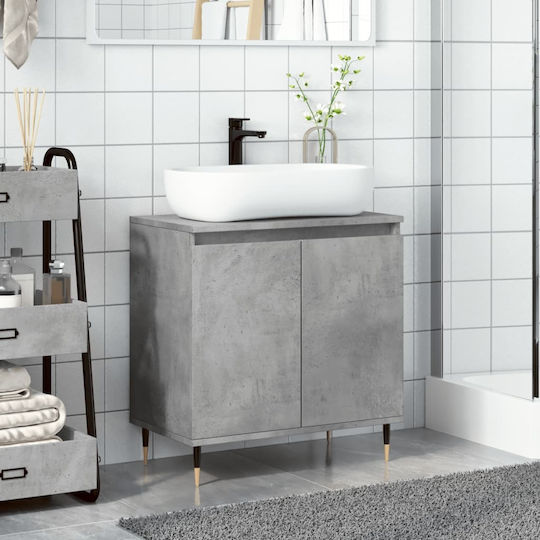 vidaXL Bench without sink L58xW33xH60cm Gray Concrete