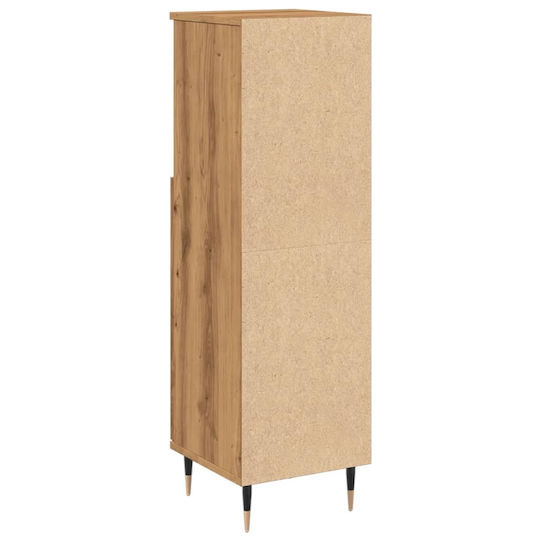 vidaXL Cabinet de baie L30xA30xÎ100cm Stejar