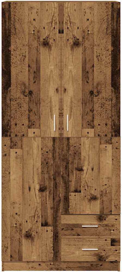 Ușă dublă Dulap de Haine Old Wood 80x52x180cm