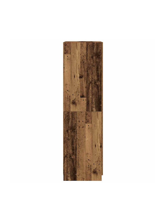 Double Door Wardrobe Old Wood 80x52x180cm