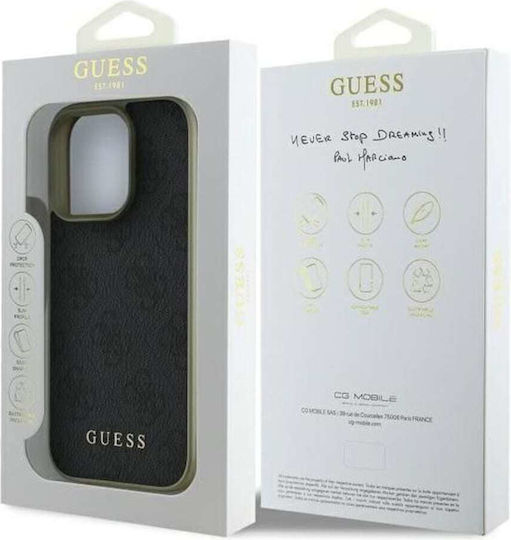 Guess Charms Umschlag Rückseite Kunststoff Schwarz (iPhone 17 Pro Max / iPhone 17 Pro / iPhone 16 Pro Max)