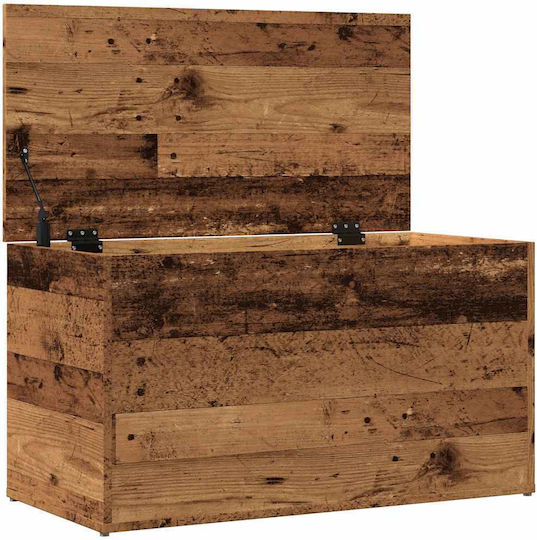 vidaXL Διακοσμητικό Μπαούλο Ξύλινο Καφέ 84x42x46εκ.