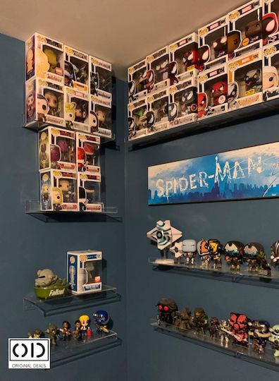 Transparent Wall Shelves (4 Pieces) 10x3.5x3cm